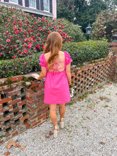 Load image into Gallery viewer, Penny Baby Doll Dress- Hot Pink
