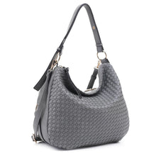 Load image into Gallery viewer, Woven Shoulder Hobo Bag