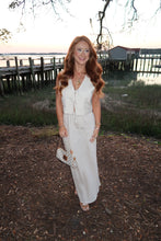 Load image into Gallery viewer, Cabo Linen Midi Skirt Set-Natural