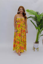 Load image into Gallery viewer, Ricki Smocked Floral Midi Dress