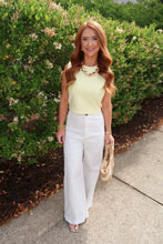 Load image into Gallery viewer, Annabelle Sleeveless Tank-Yellow