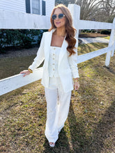 Load image into Gallery viewer, Miles Collared Blazer- White