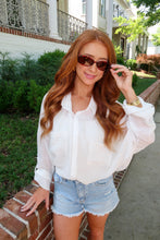 Load image into Gallery viewer, Cover Me Up Button Down-White