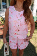 Load image into Gallery viewer, Azalea Floral Top Set- Pink