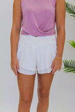 Load image into Gallery viewer, Carol Athleisure Shorts-White