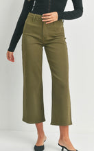 Load image into Gallery viewer, Dark Olive Stretch Twill Trouser