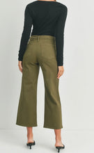 Load image into Gallery viewer, Dark Olive Stretch Twill Trouser