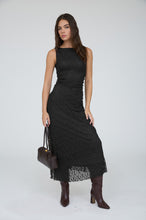 Load image into Gallery viewer, Take Time Lace Midi Dress-Black