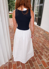 Load image into Gallery viewer, Turner Boat Neck Midi Dress-Navy