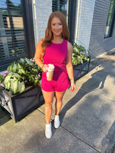Load image into Gallery viewer, LAX Ribbed Top Set- Magenta