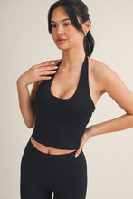 Load image into Gallery viewer, Run Around Scoop Neck Halter-Black