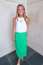 Load image into Gallery viewer, Cabo Woven Maxi Skirt-Green