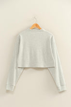 Load image into Gallery viewer, Alina Ribbed Set Top- Gray