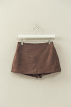 Load image into Gallery viewer, Mille Suede Skort-Chestnut