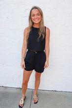 Load image into Gallery viewer, Cooper Linen Blouse Set-Black