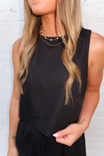 Load image into Gallery viewer, Cooper Linen Blouse Set-Black