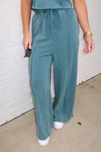 Load image into Gallery viewer, Layover Top & Pant Set-Teal