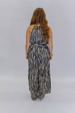 Load image into Gallery viewer, Haley Halter Neck Jumpsuit- Black