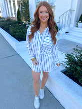 Load image into Gallery viewer, Rosemary Striped Shirt Set