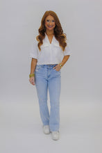 Load image into Gallery viewer, Carter Denim Top- White