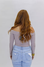 Load image into Gallery viewer, Dylan Off Shoulder Bodysuit- Taupe
