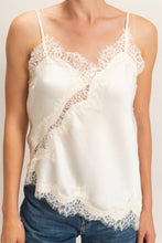 Load image into Gallery viewer, Weekend Plans Satin Lace Top