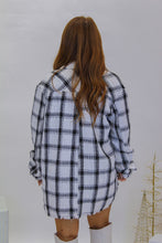 Load image into Gallery viewer, New Me Plaid Tweed Shacket- White
