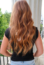 Load image into Gallery viewer, Such a Flirt Key Hole Top- Black