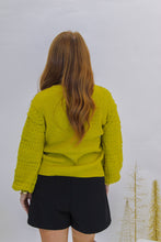 Load image into Gallery viewer, Wild Soul Puff Sleeve Sweater-Lime