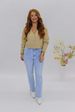 Load image into Gallery viewer, Teddi Cable Knit Cardigan- Taupe