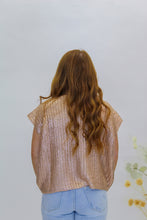 Load image into Gallery viewer, Piper Metallic Foil Sweater- Top