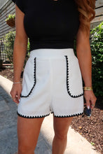 Load image into Gallery viewer, Polished Scalloped Trim Shorts