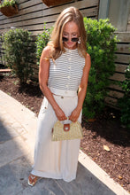 Load image into Gallery viewer, Kylie Stripped Cardigan Vest-Cream