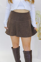 Load image into Gallery viewer, Hudson Fleece Skort- Brown