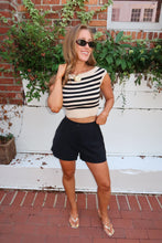Load image into Gallery viewer, Dune Striped Off Shoulder Top-Taupe