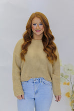 Load image into Gallery viewer, Candice Rolled Edge Sweater-Taupe