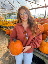 Load image into Gallery viewer, Nice & Easy Sherpa Half Zip -Clay