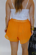 Load image into Gallery viewer, Better In Orange Pleated Shorts
