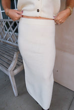 Load image into Gallery viewer, Aster Vest & Midi Skirt Set-Cream