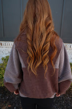 Load image into Gallery viewer, Turner Oversized Fleece Sweatshirt-Brown