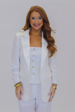 Load image into Gallery viewer, Miles Collared Blazer- White