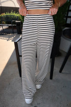 Load image into Gallery viewer, Henley Stripe Pants Set