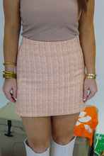 Load image into Gallery viewer, Be Sweet Tweed Mini Skirt- Orange

