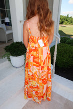 Load image into Gallery viewer, Tropical Dream Midi Dress-Orange