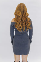 Load image into Gallery viewer, Addie Asymmetrical Sweater Dress