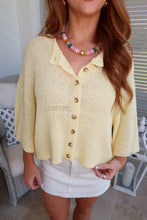 Load image into Gallery viewer, Goldie Knit Cardigan - Yellow