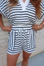 Load image into Gallery viewer, Drift & Dream Stripe Short Set