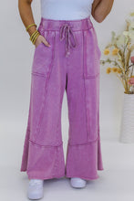 Load image into Gallery viewer, Comfy Cozy Terry Knit Wide Leg Pants
