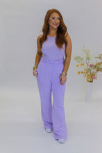 Load image into Gallery viewer, Drew High Waist Lounge Pants- Lavender
