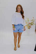 Load image into Gallery viewer, Flirty Flair Relaxed Sleeve Top- Cream